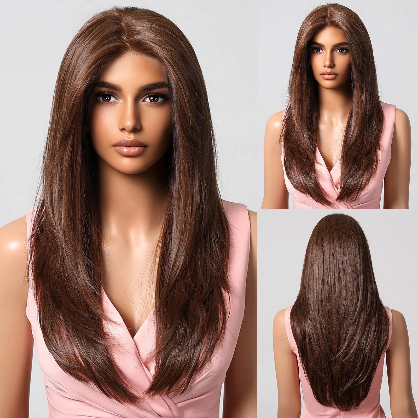 HENRY MARGU Blonde Lace Front Wigs Long