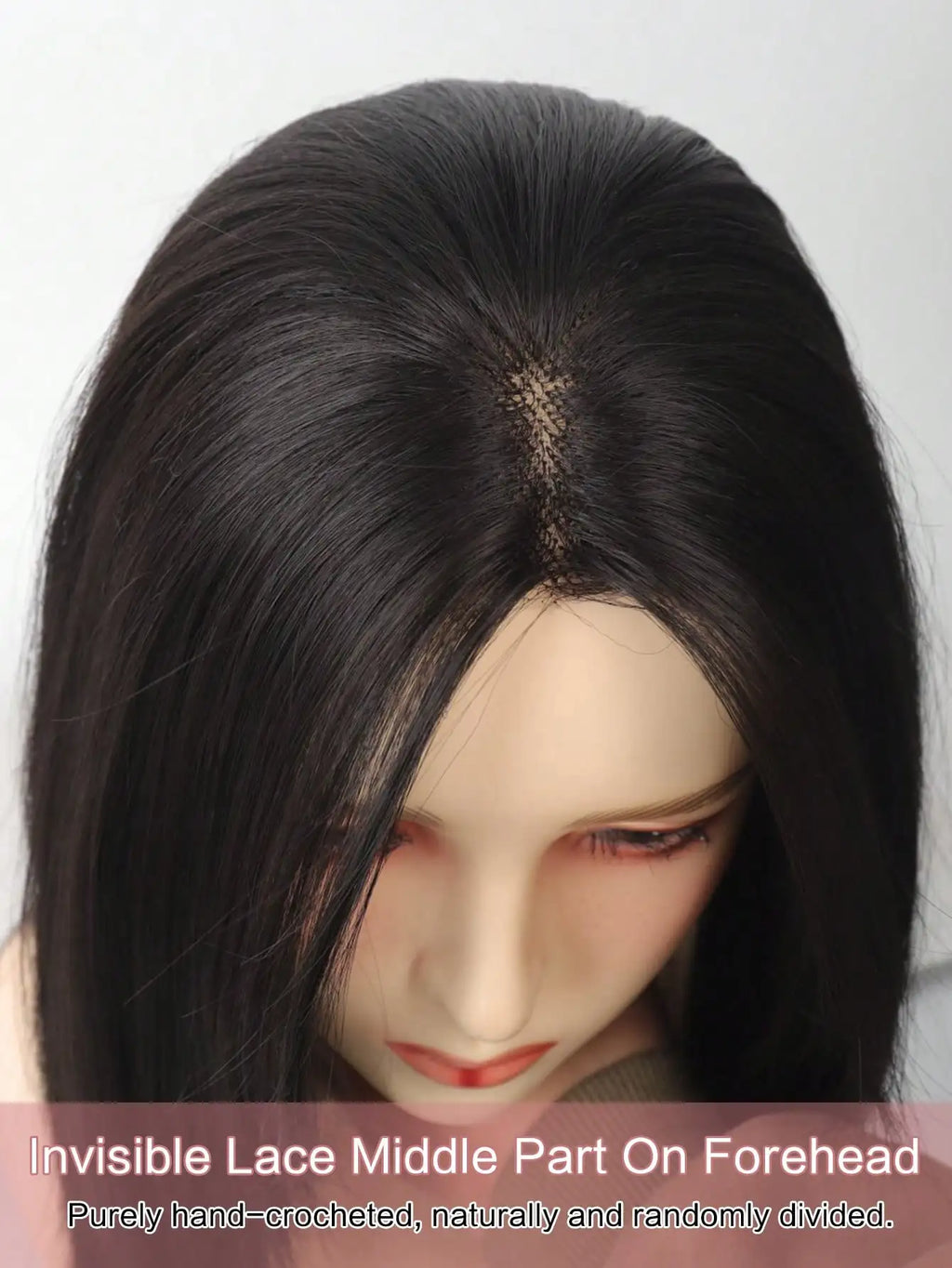 OLACARE Synthetic Black Natural Lace Front