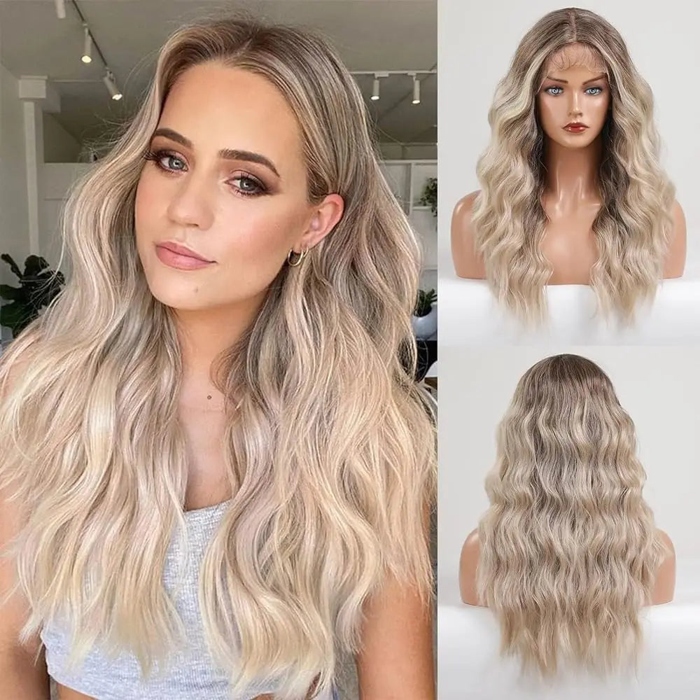 LOUIS FERRE Lace Front Wig Natural Brown