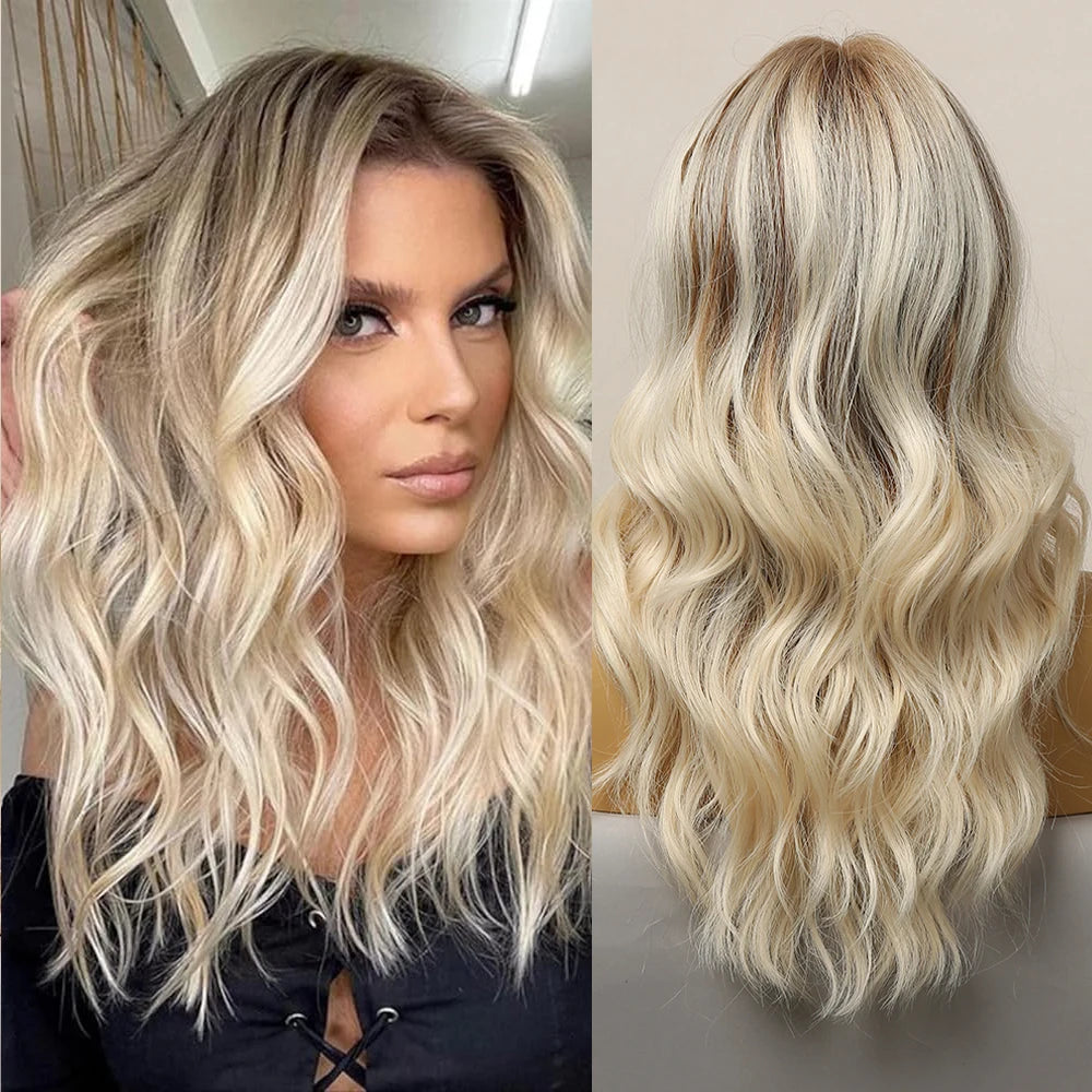 LOUIS FERRE Lace Front Wig Natural Brown