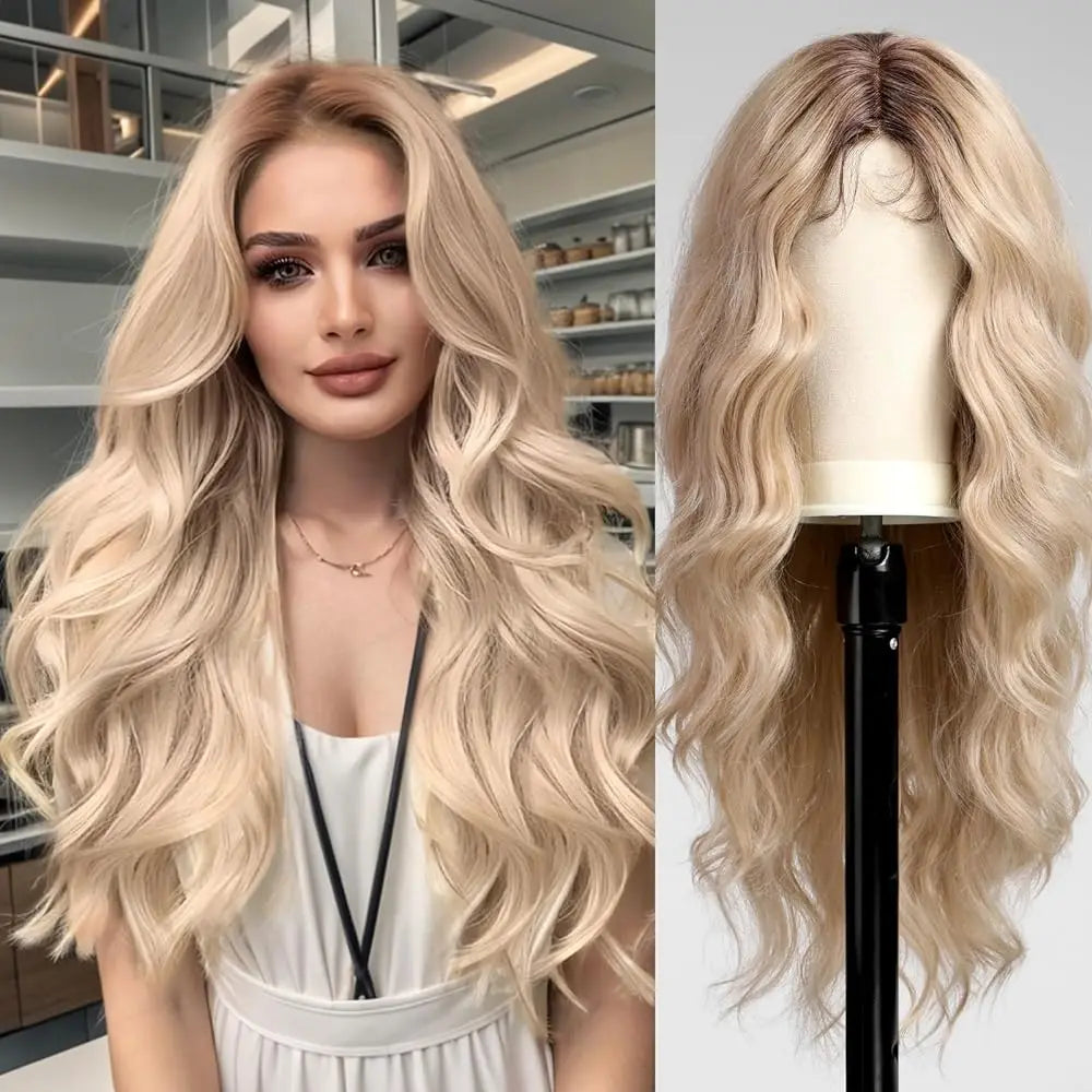 LOUIS FERRE Lace Front Wig Natural Brown