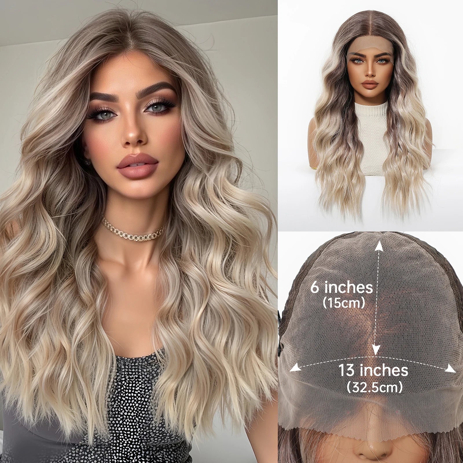Lace Front Wigs Ombre Brown Blonde