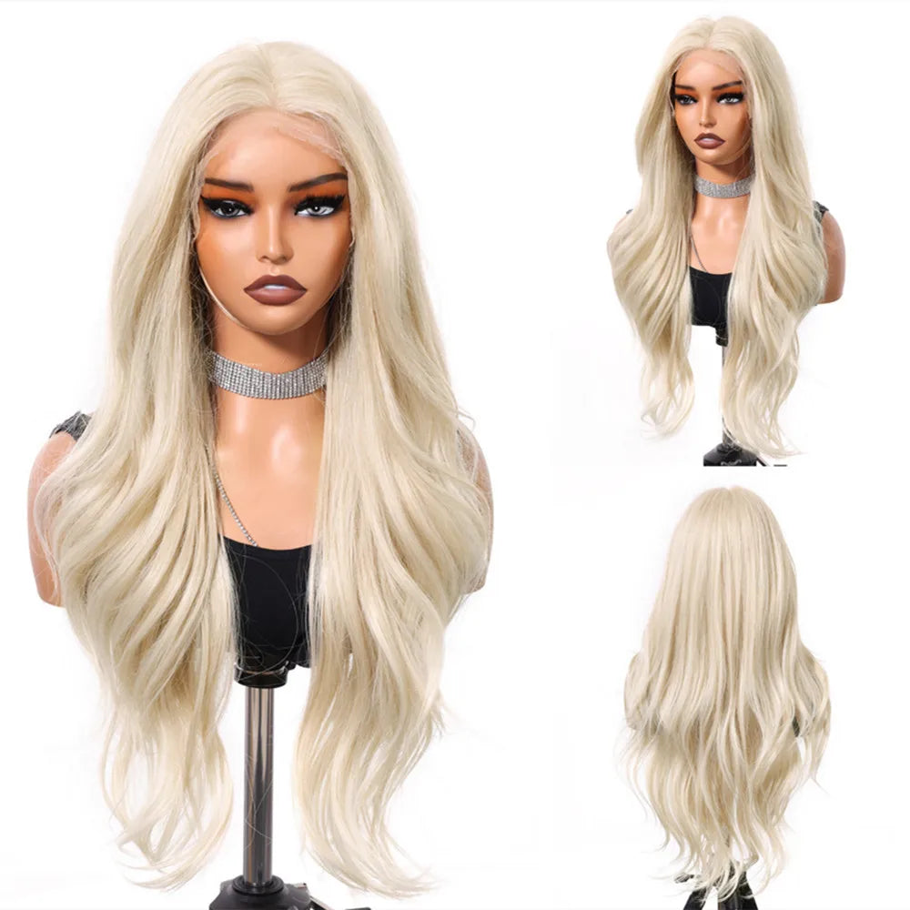 HENRY MARGU Blonde Lace Front Wigs Long