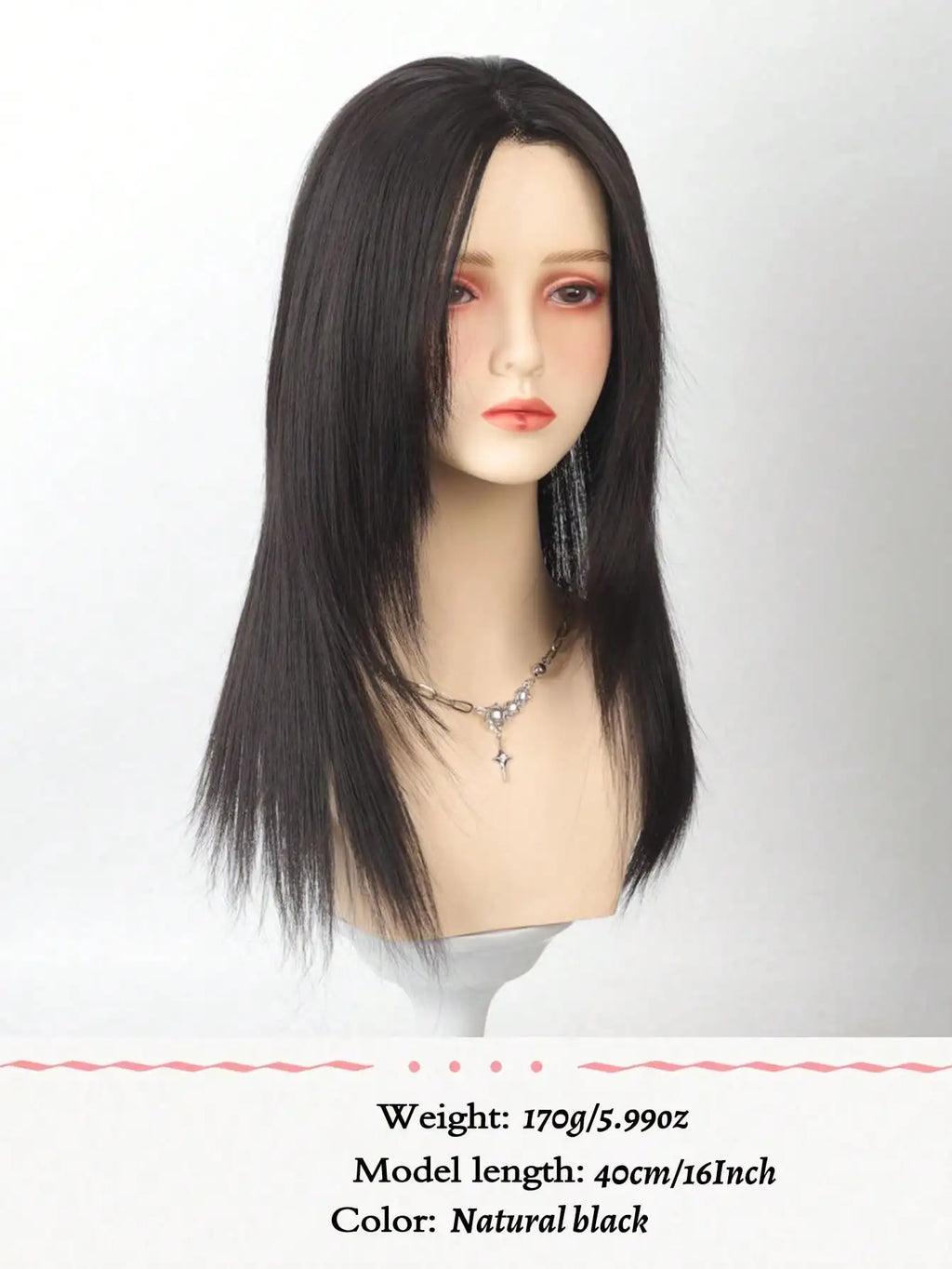 OLACARE Synthetic Black Natural Lace Front